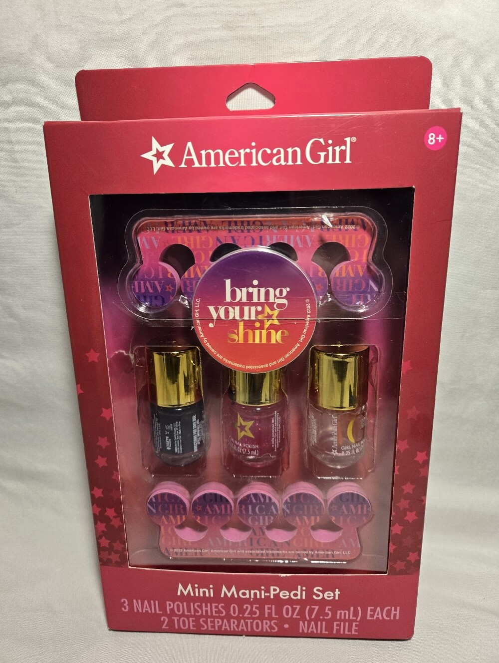 American Girl Mini Mani Pedi Set Discontinued Collectible Unopened Damaged Box